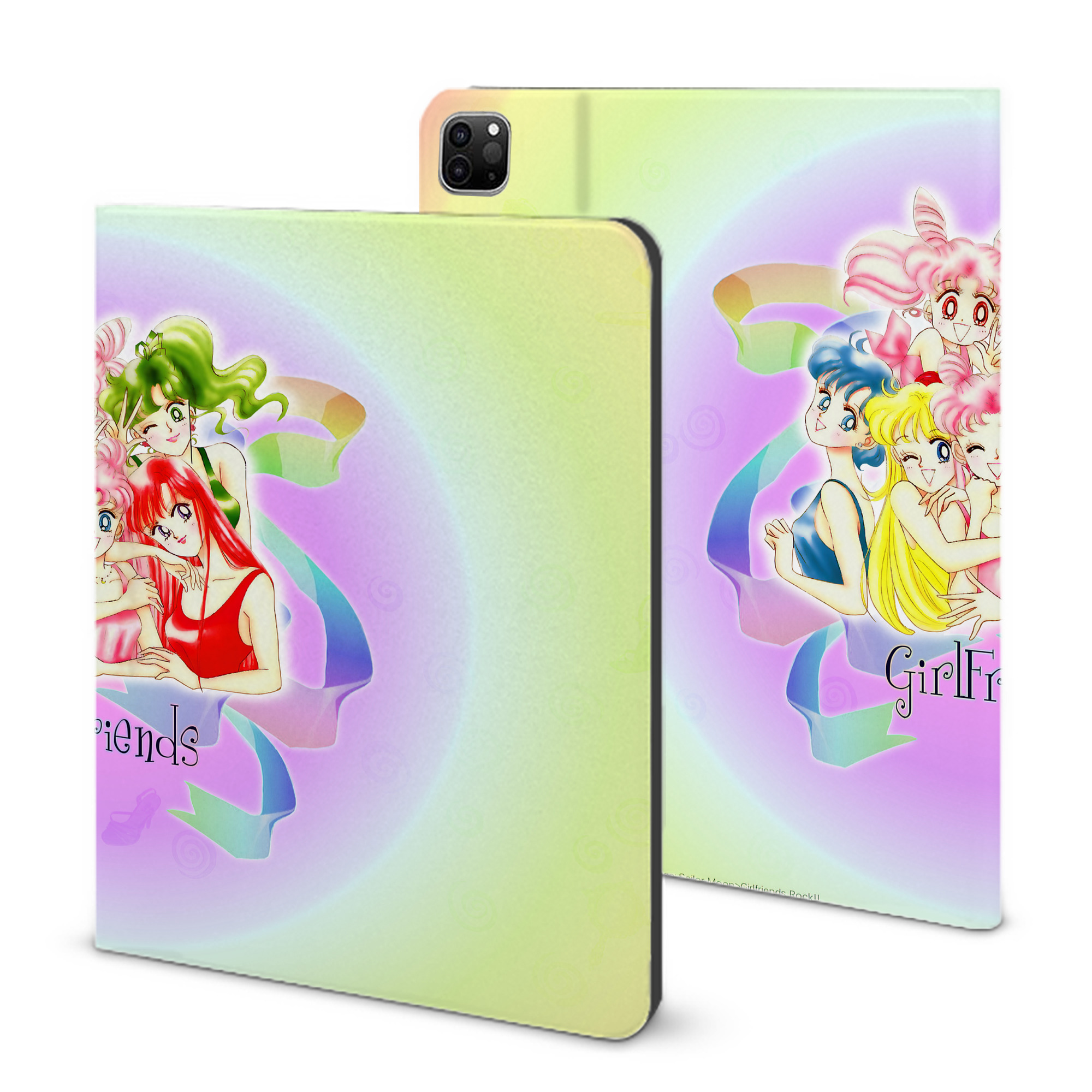 （画像用） 美少女戦士セーラームーン Sailor Moon IPad ケース ブック型 PUレザー TPU 耐衝撃 軽量 薄型 ペン収納なし 全面保護 IPad 各モデル対応